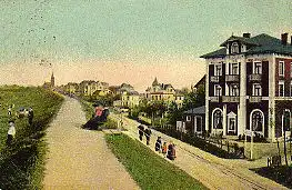 Cuxhaven. Deichpromenade, Hotel Badehaus