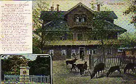 Halberstadt? Dambachhaus, Pfeil's Denkmal. Gedicht am Denkmal: