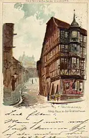 Wernigerode. Altes haus in der Breitestrasse. Litho.