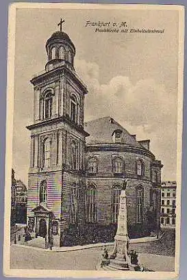 Frankfurt. Paulskirche mit Einheitsdenkmal