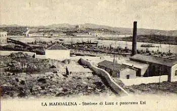 0 LA MADDALENA. Stazione di Luce e panorama Est