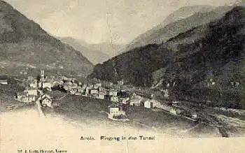 Airolo. Eingang in den Tunnel