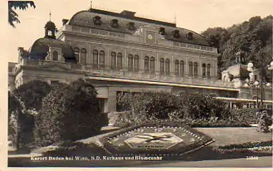 Baden b. Wien. Blumenuhr.