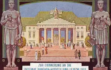Intern. Baufachausstellung Leipzig 1913. Offizielle Postkarte Nr. 12