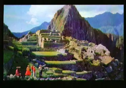 x00011; PANAGRA. Pan American Grace Airways.Antiguas Ruinas Incas de Machu Picchu, Peru.