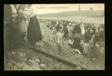 x00092; Düsseldorf Oberkassel Strandleben in..