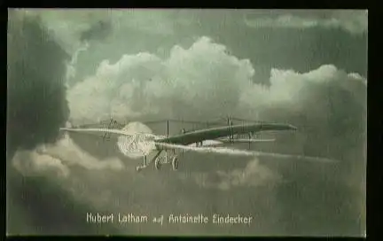 x00175; Hubet Latham auf Antoinette Eindecker.