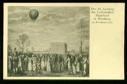 x00227; Der 28.Aufstieg des Luftschffes Blanchet in Nürnbeg. 12 November 1787.