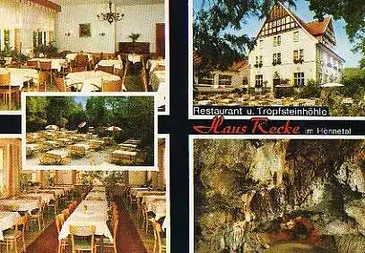 x00283; Binolen. Restaurant u. Tropfsteinhöhle HAUS RECKE, Hönnetal