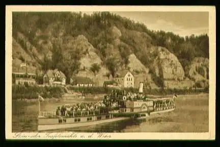 x00310; Stein oder Teufelsmühle an der Weser.