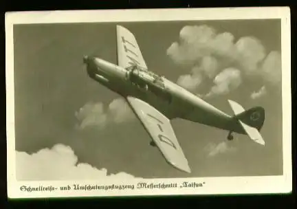 x00411; Schnellreise u. Umschulungsflugzeug Messerschmitt Taifun.