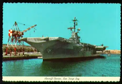 x00722; Aircraft Carrier, San Diego Bay.