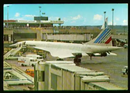 x00744; Flughafen Frankfurt Main. Überschall Jet Concorde.