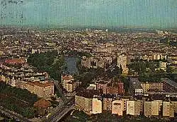 x00809; Berlin Charlottenburg. Litzensee vom Funkturm gesehen.