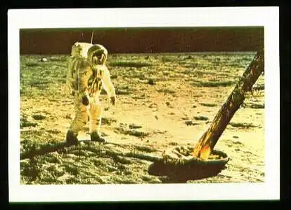 x00837; Neil Armstrong erster Besuch auf dem Mond.