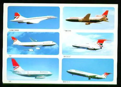 x00879; Concorde, Tristar, 747, Trident, 737, BAC 1/11.