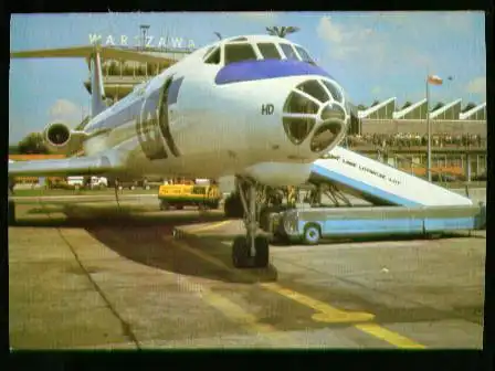 x00907; Polski LOT. The Jet Airliner Tupolev 134.