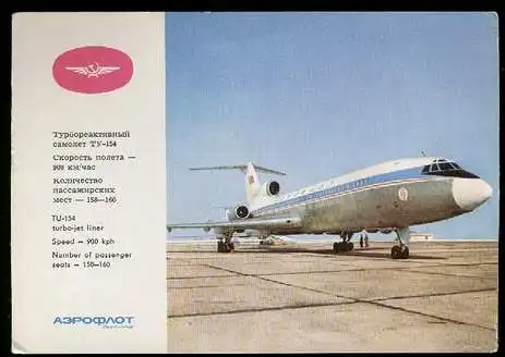 x00925; TU154 turbo. jet liner.