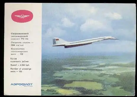 x00926; TU144 supersonic jetliner.