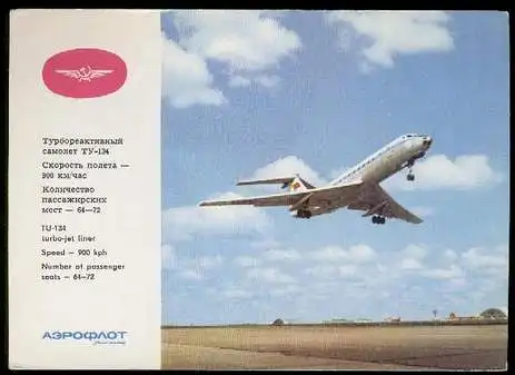 x00928; TU134 turbo jet liner.