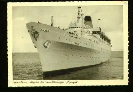 x01029; Abfahrt des Schnelldampfers Olympia.