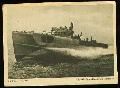 x01032; Deutsche Schnellboote auf Feindfahrt.