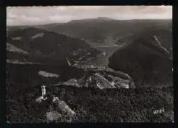 x01175; Bad Lauterberg im Harz. Bismarckturm mit Odertalsperre.