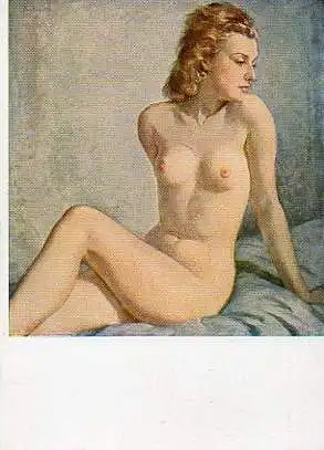 x01217; Hempfing, Wilhelm. Sitzende Blondine. HDKNr. 181.