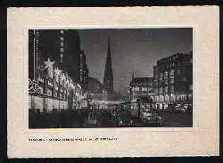 x01291; Hamburg. Mönckebergstrasse im Lichterglanz.