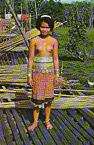 x01303; Malaysia. Sarawak.A Dayak Beauty.