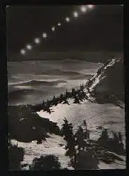 x01387; Die Sonnenfinsternis vom 15.2.1961 in ihren 10 Einzelphasen.