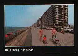 x01395; Middelkerke, Strand und Promenade.