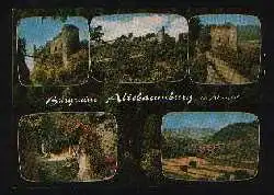 x01473; Ebernburg, Pfalz. Die Altebaumburg im Alsenztal.