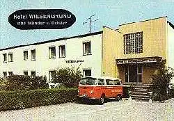 x01500; BAD MÜNDER. Hotel Wiesengrund. Klappkarte.