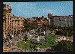 x01538; Barcelona. Plaza de Cataluna. Detalle.