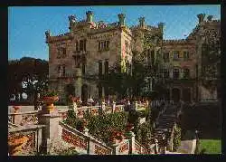 x01625; Trieste. Parco di mirame Die Burg mit der Anlegetreppe.