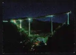 x01942; Europabrücke der Brennerautobahn bei Nacht.