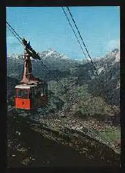 x01957; Venetseilbahn mit Landeck und Hoher Riffler, Tirol.