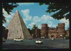 x01975; Roma. Die Pyramide des Caius Cestius und Porta S. paolo.