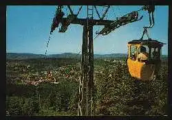 x01987; Goslar Hahnenklee. Blick von der Seilbahn auf Hahnenklee.