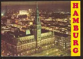 x02008; Hamburg. Rathaus und City.