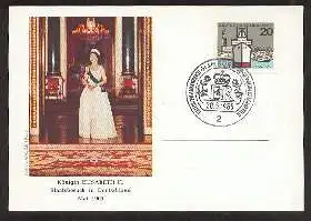 x02015; Königin Elizabeth II. Staatsbesuch in Deutschland. Keine AK.