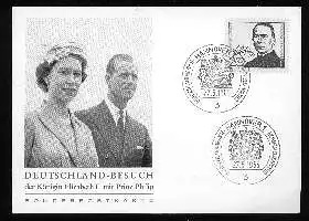 x02016; Deutschland Besuch der Königin Elizabeth II mit Prinz Philip. Keine AK.
