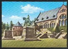x02111; Goslar. Die Standbilder Friedrich Barbarossa und Wilhelm I.
