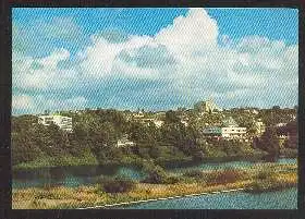 x02255; Mülheim. Blick über die Ruhr zum Wasserbahnhof.