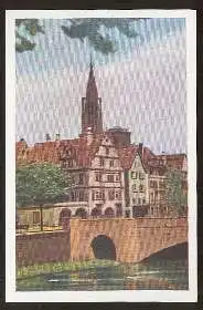 x02265; Strasbourg. Maisons de l´Ancienne Douane au fond la Cathedrale.