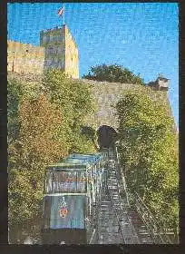 x02297; Salzburg. Festspielstadt, Drahtseilbahn zur Hohensalzburg.