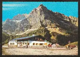 x02305; Karwendel, Tirol. Rasthütte Eng.