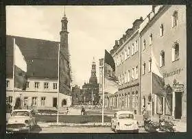 x02424; Zwickau. Neuberin Platz mit Blick zum Dom.