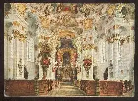 x02636; Die Wies. Kirchenraum mit Hochaltar.
